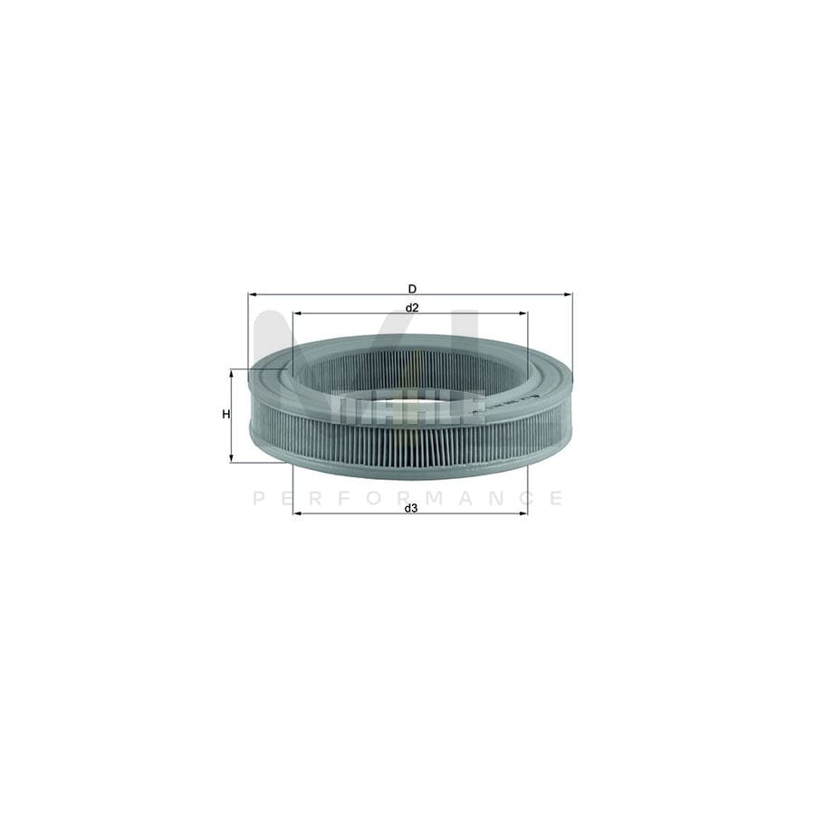 MAHLE ORIGINAL LX 386 Air Filter Filter Insert | ML Performance Car Parts