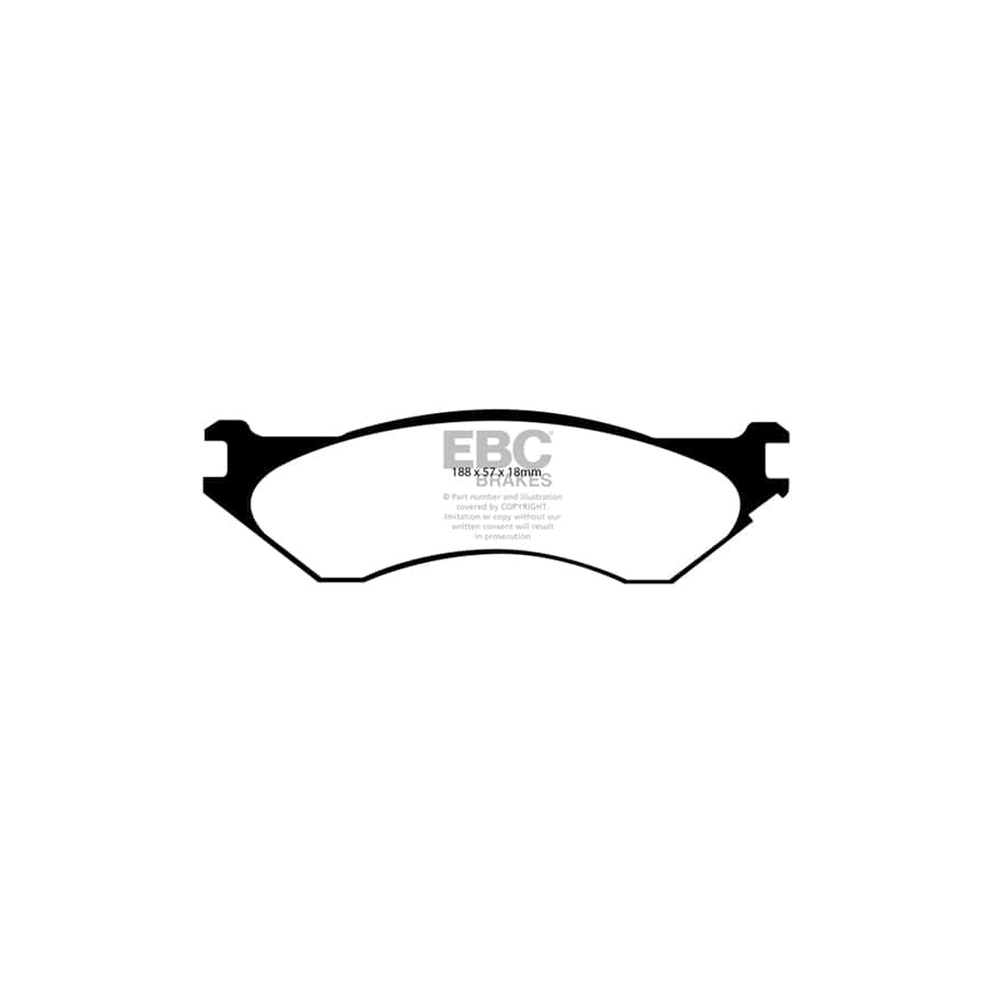 EBC PD01KR268 Dodge Ram SRT-10 Greenstuff Rear Brake Pad & Plain Disc Kit 2 | ML Performance UK Car Parts