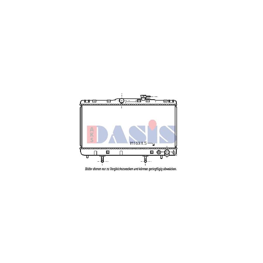 AKS Dasis 210710N Engine Radiator for Toyota Carina