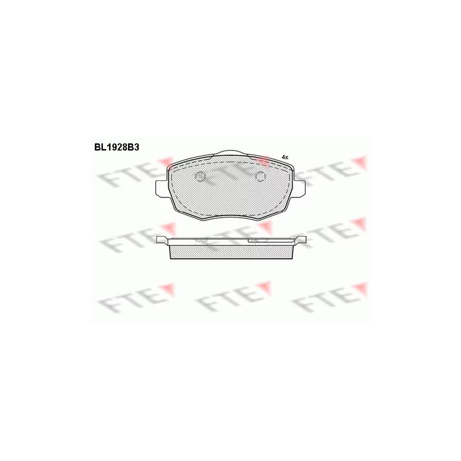 FTE Bl1928B3 Brake Pad Set for Lancia Ypsilon II (843)