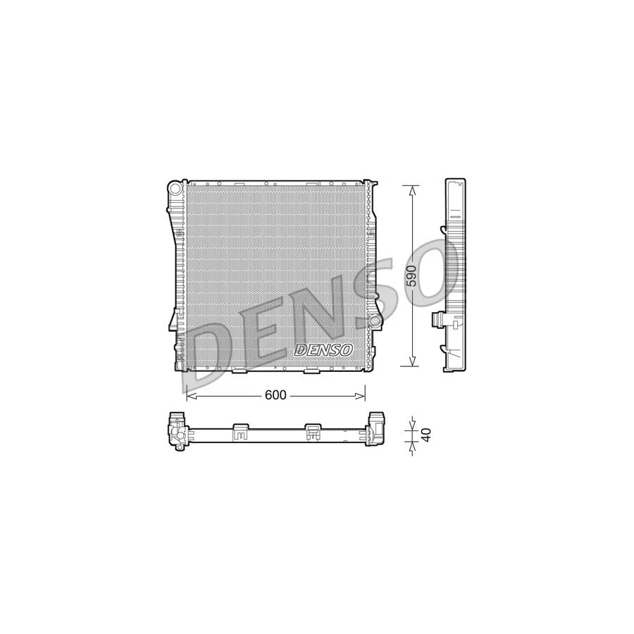 DENSO DRM05114 Engine Radiator for BMW X5 (E53)