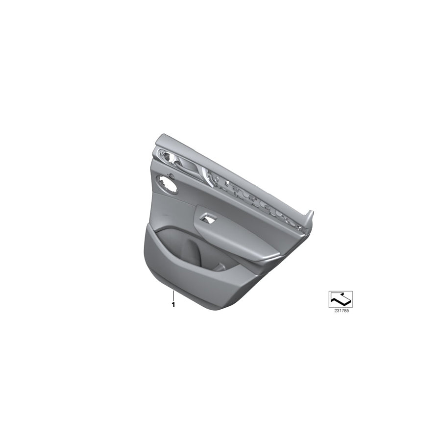 Genuine BMW 51427394412 F25 Door Lining Leather Rear Right SATTELBRAUN (Inc. X3 20iX, X3 35dX & X3 28dX)