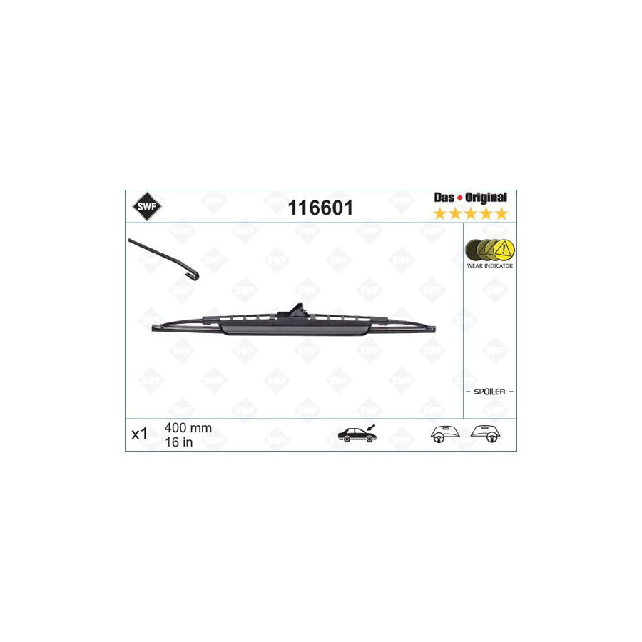 Swf Original Spoiler 116601 Wiper Blade