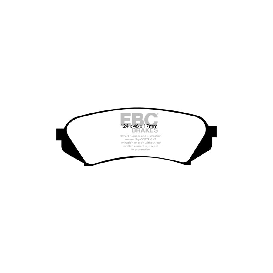 EBC DP51282NDX Toyota Landcruiser Bluestuff NDX Rear Brake Pads  2 | ML Performance UK Car Parts