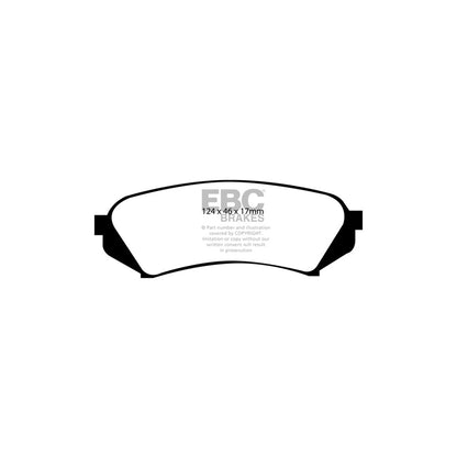 EBC DP51282NDX Toyota Landcruiser Bluestuff NDX Rear Brake Pads  2 | ML Performance UK Car Parts