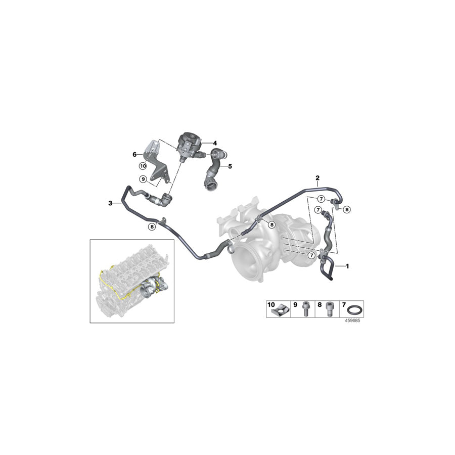 Genuine BMW 11518631090 G02 F23 F22 Holder (Inc. 340i, 740iX & X4 M40iX)