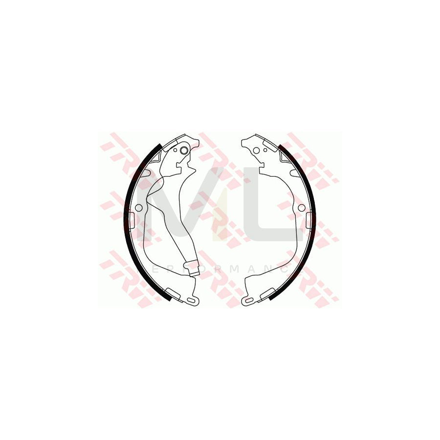 TRW GS8800 Brake Shoe Set for VW AMAROK with lever