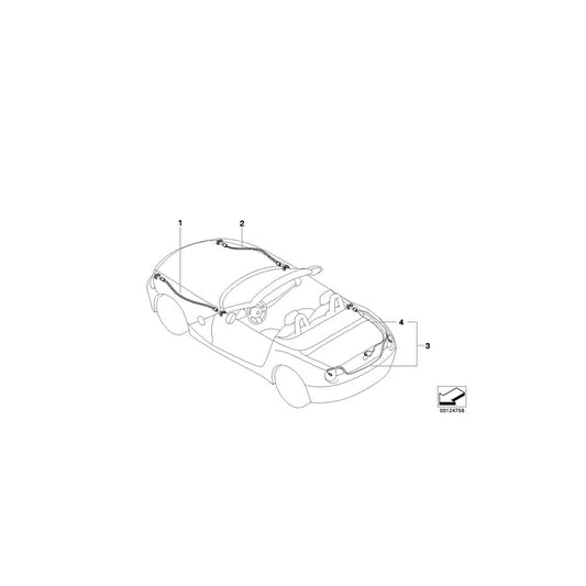 Genuine BMW 61116961290 E85 Front Left Repair Wiring Set (Inc. Z4)