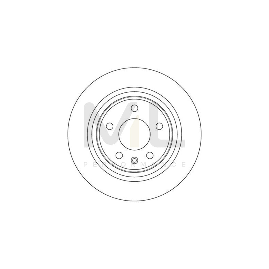 TRW DF6370 Brake Disc Solid, Painted  - 1 piece