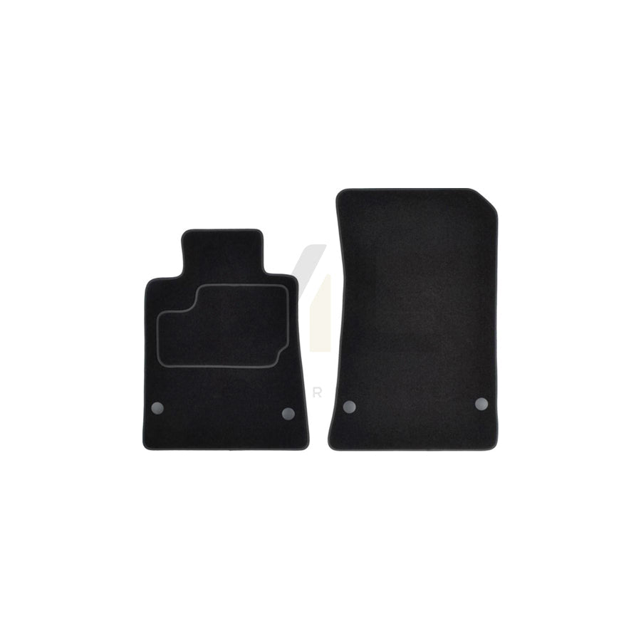 MAMMOOTH A041 MER270 PRM 01 Floor mat set suitable for MERCEDES-BENZ SLK (R172) Textile, Front, Quantity: 2, Black