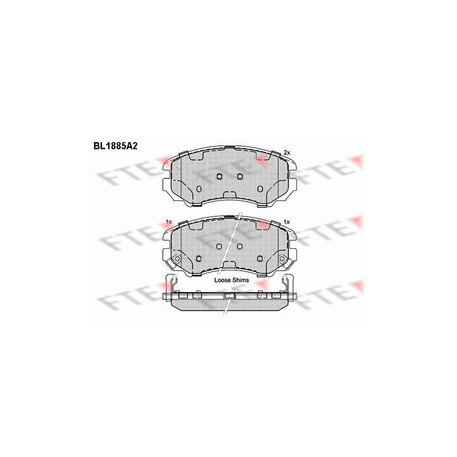 FTE 9010470 Brake Pad Set