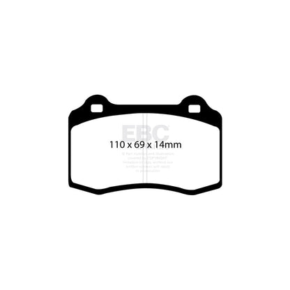 EBC PD05KR060 Volvo Orangestuff Rear Brake Pad & Plain Disc Kit - Brembo Caliper (Inc. S60 Mk1 & V70 Mk2) 2 | ML Performance UK Car Parts