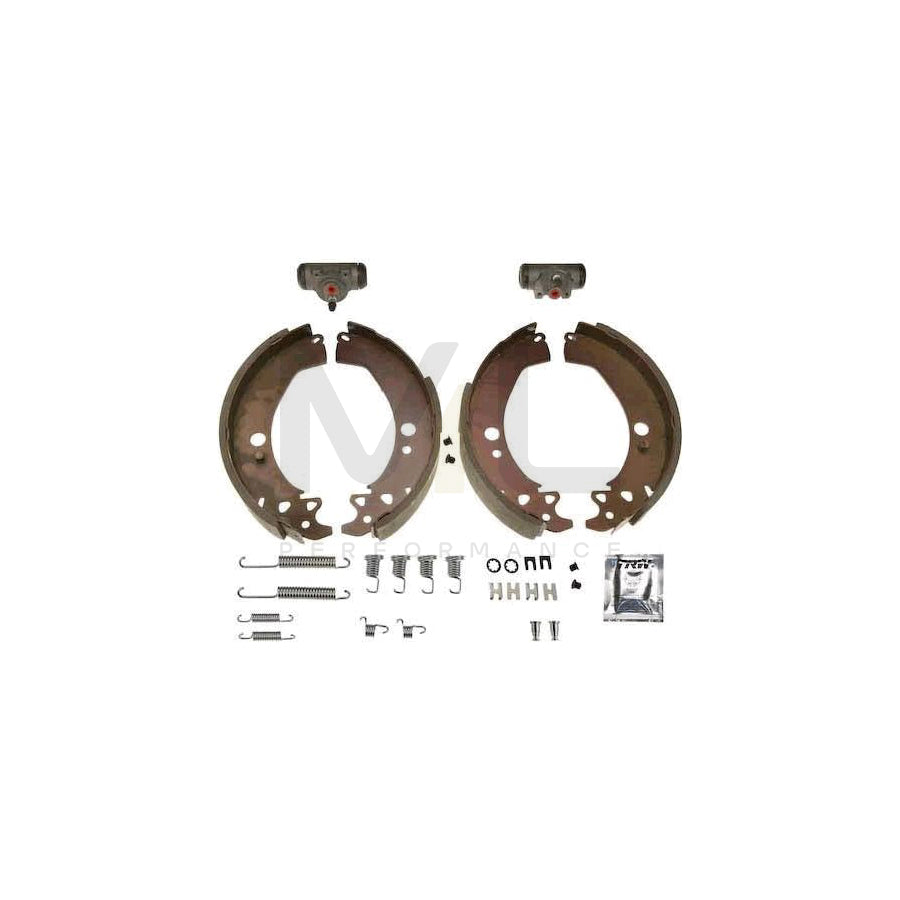 TRW Brake Kit BK1201 Brake Shoe Set for PEUGEOT J7 with wheel brake cylinder