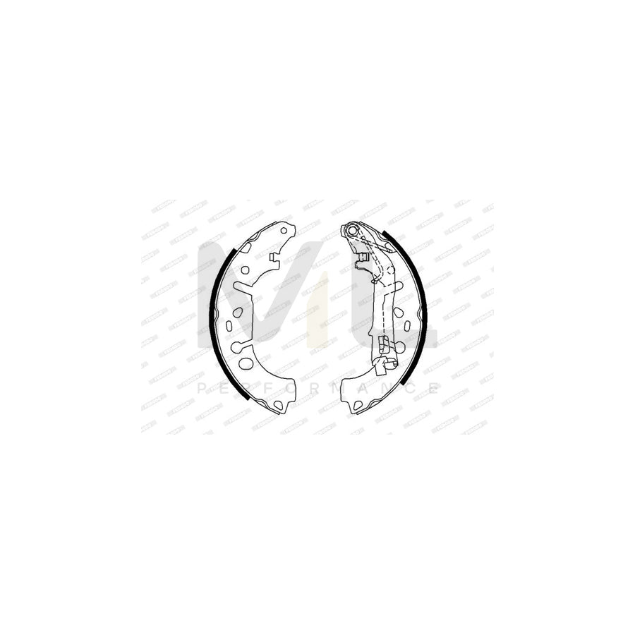 Ferodo Premier FSB682 Brake Shoe Set With Lever