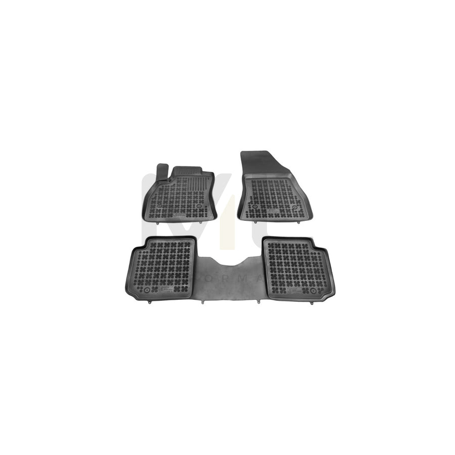 REZAW PLAST Tailored 201516 Floor mat set for FIAT 500L (351, 352) Elastomer, Front and Rear, Quantity: 3, Black