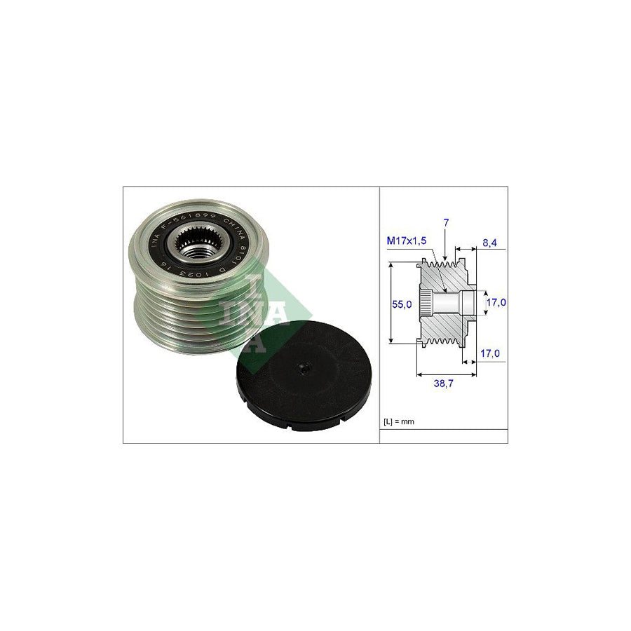 Ina 535 0239 10 Alternator Freewheel Clutch