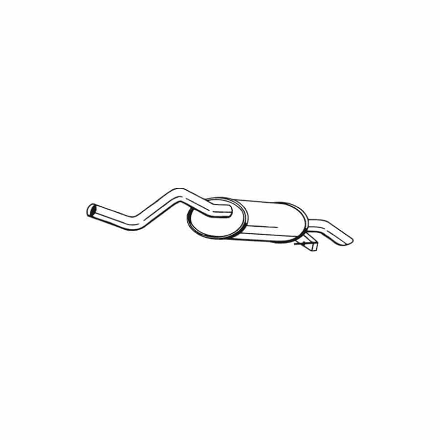 Bosal 200-069 Rear Silencer for Renault Clio II Hatchback (Bb, Cb)