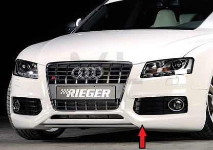 Rieger 00055401 Audi B8 B81 S5 Front Splitter 1 | ML Performance UK Car Parts