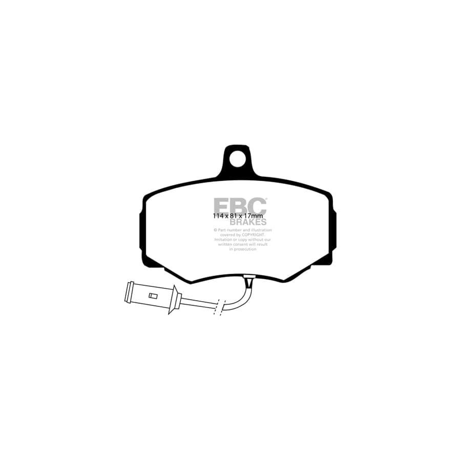 EBC PD12KF116 Daimler Jaguar Redstuff Front Brake Pad & GD Disc Kit - Girling/TRW Caliper (Inc. Sovereign & XJ6) 2 | ML Performance UK Car Parts