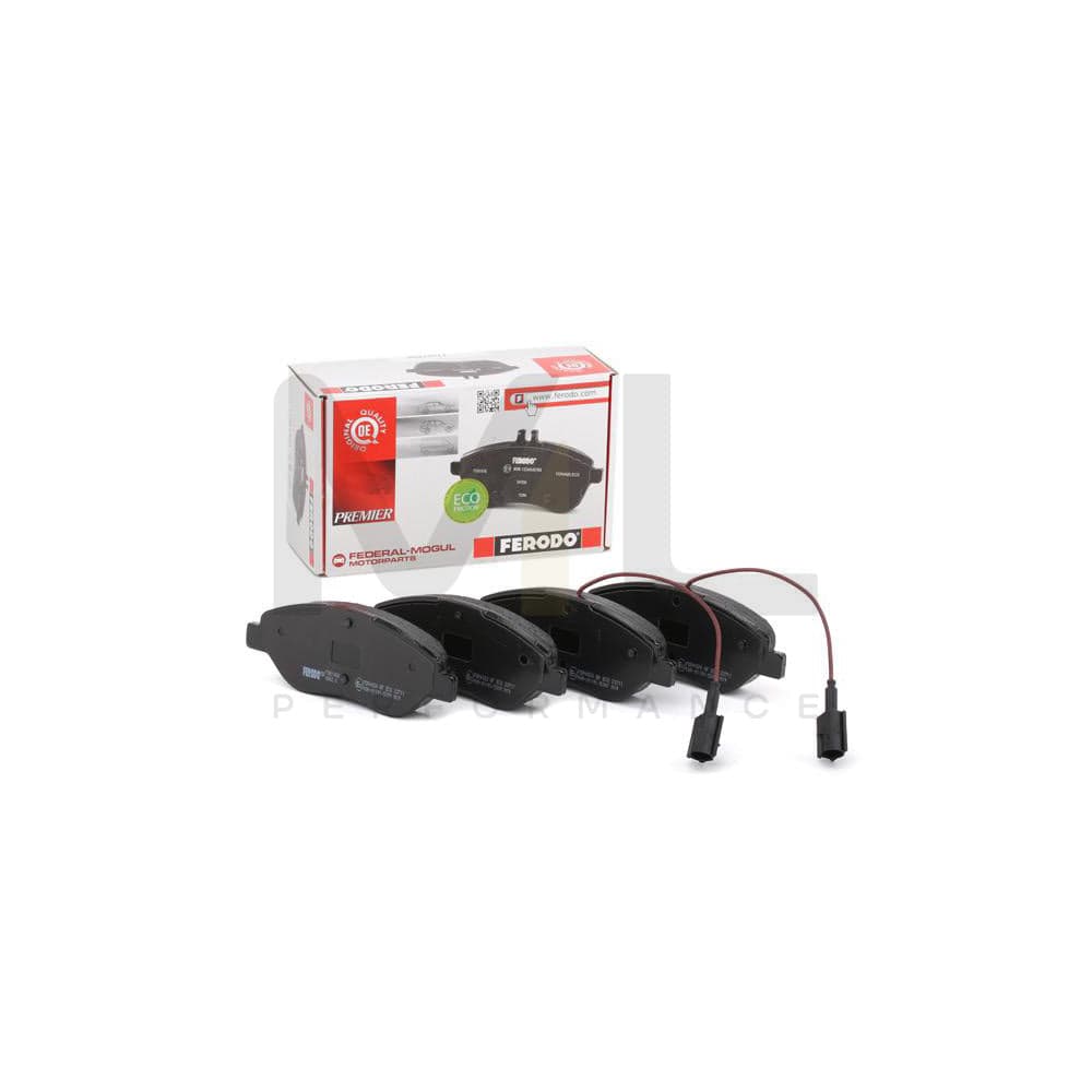 Ferodo Premier Eco Friction FDB1468 Brake Pad Set Incl. Wear Warning Contact, With Brake Caliper Screws, With Accessories