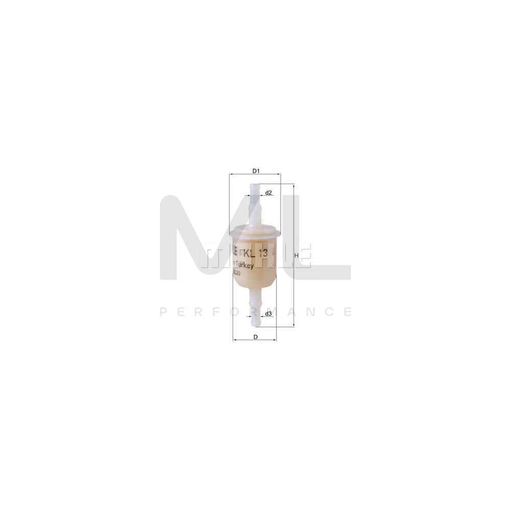 MAHLE ORIGINAL KL 13 OF Fuel filter In-Line Filter | ML Performance Car Parts