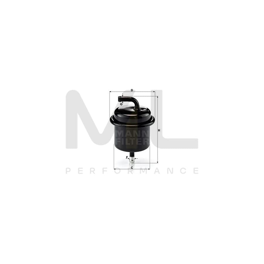 MANN-FILTER WK 710 Fuel filter for SUZUKI BALENO In-Line Filter