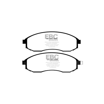 EBC PD01KF1049 Mitsubishi L 200 96-06 Greenstuff Front Brake Pad & Plain Disc Kit  2 | ML Performance UK Car Parts