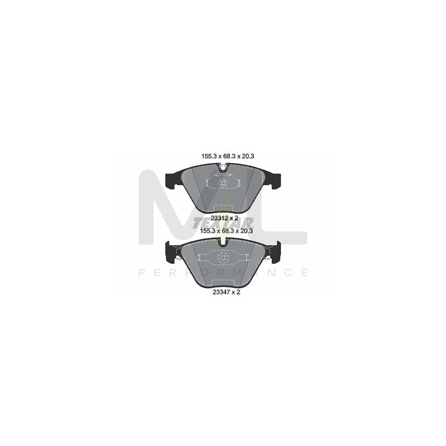 TEXTAR epad 2331281 Brake pad set prepared for wear indicator