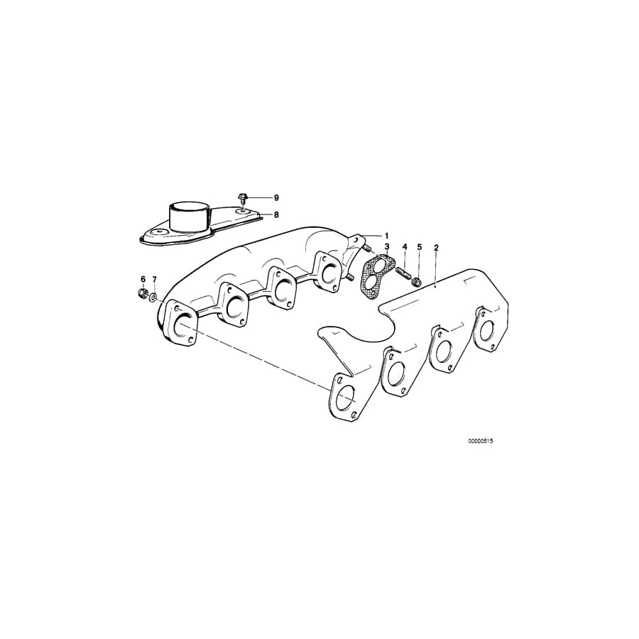 Genuine BMW 11621277944 E30 E28 Exhaust Manifold (Inc. 316, 518i & 318i)