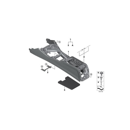 Genuine BMW 51166996831 G20 G21 Center Console SCHWARZ (Inc. 318d & 320d)