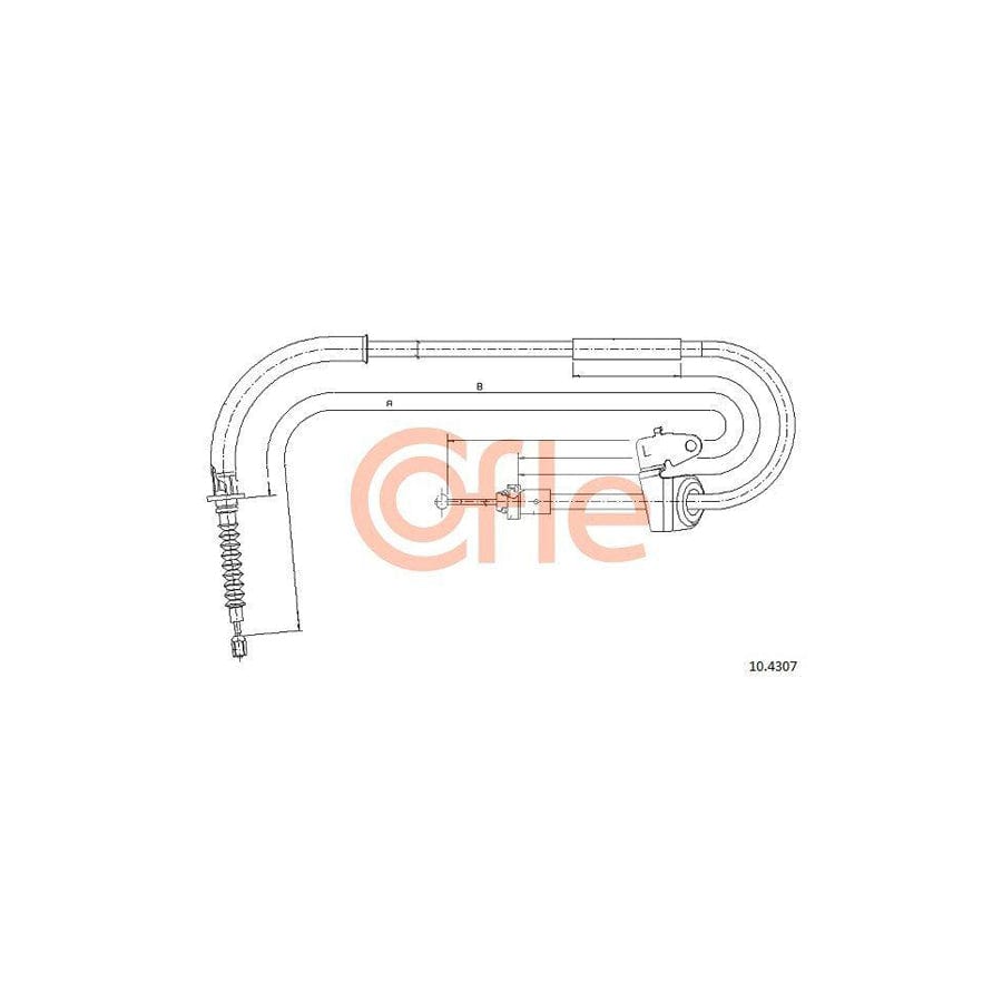 Cofle 92.10.4307 Hand Brake Cable