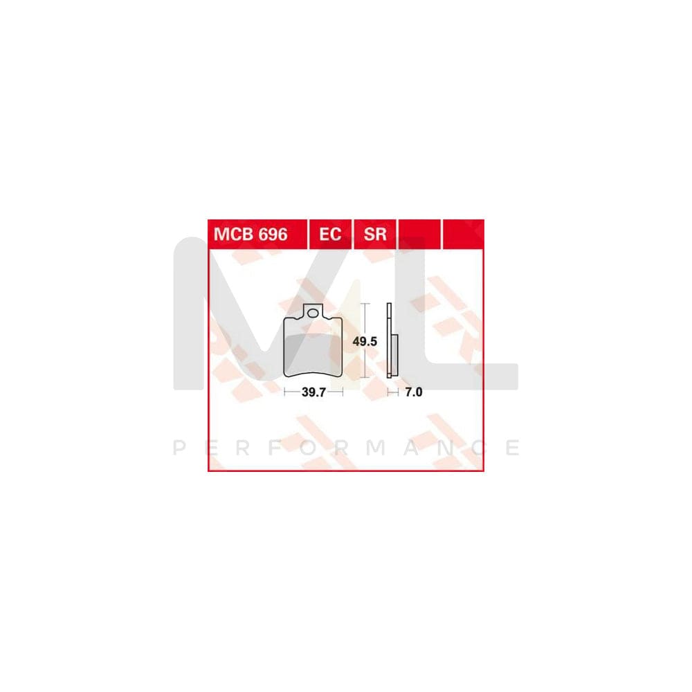 TRW Sinter Sportive Scooter Mcb696Sr Brake Pad Set