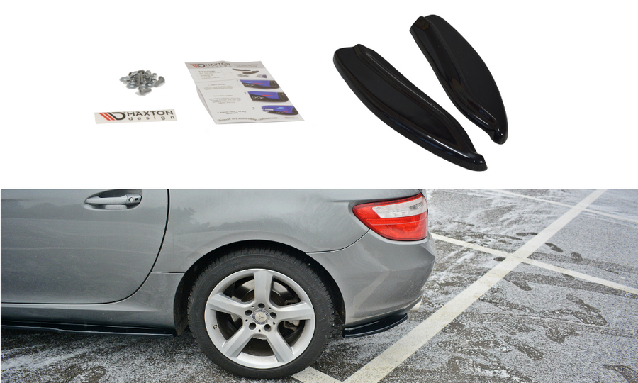 Maxton Design ME-SLK-R172-RSD1T Rear Side Splitters V.1 Mercedes Benz SLK-Class R172 | ML Performance UK Car Parts