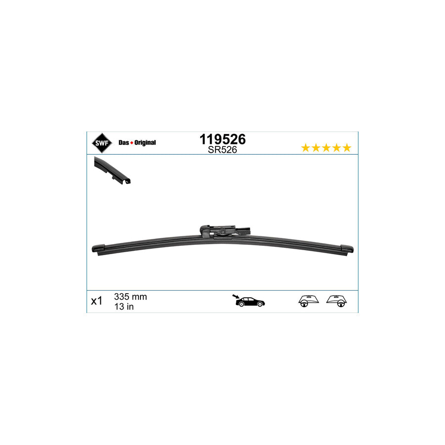 Swf Visioflex Rear 119526 Wiper Blade