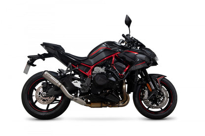 Scorpion PKA135SEO Kawasaki Z H2 Red Power Slip-On - Brushed Stainless Steel Sleeve | ML Performance UK UK