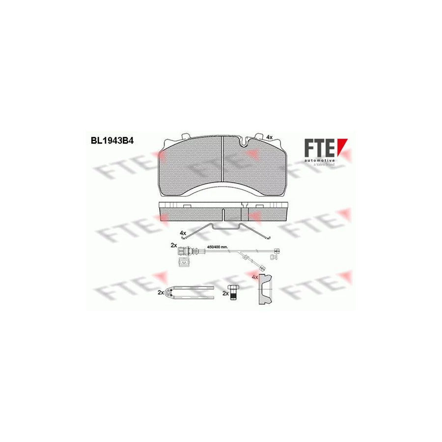 FTE Bl1943B4 Brake Pad Set