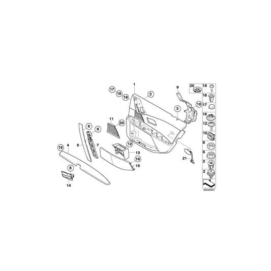 Genuine BMW 51427079467 E60 E61 Door Pocket, Rear Left SCHWARZ (Inc. 530i, M5 & 550i)