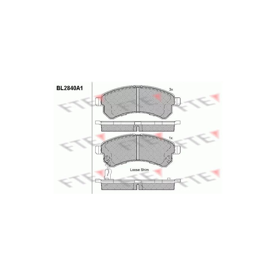 FTE Bl2840A1 Brake Pad Set
