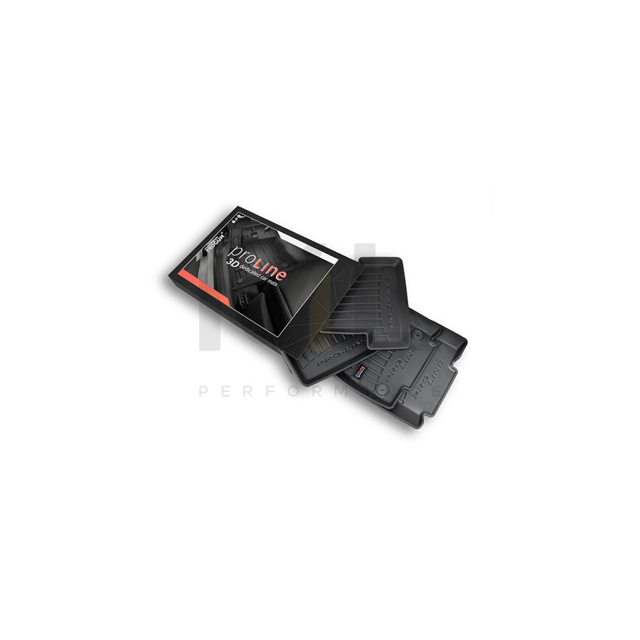 FROGUM Tailored 3D3400030 Floor mat set for TESLA Model S (5YJS) Elastomer, Front and Rear, Quantity: 4, Black, (LHD)