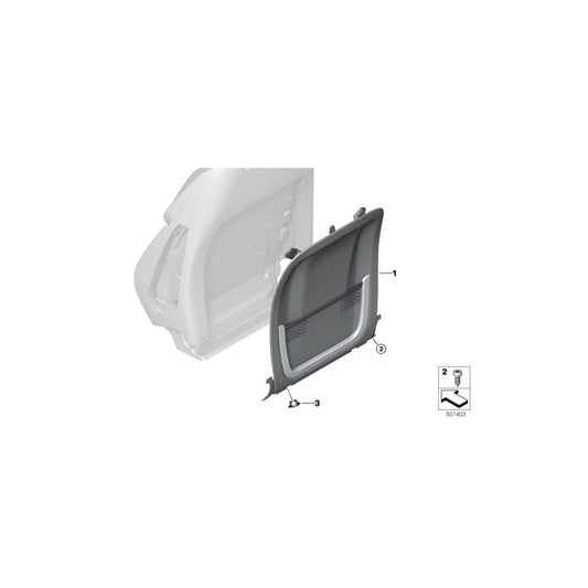 Genuine BMW 52108094166 F92 G15 F91 Rear Panel M-Sport, Right SCHWARZ (Inc. 840i, 840iX & M8)