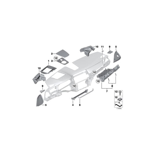 Genuine BMW 51459177581 F02 F01 F03 Cover (Inc. 730d, 750LiX 4.0 & 760LiS)