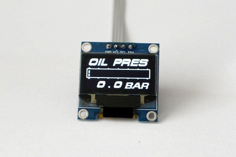 Zada Tech OLED 1.3" Digital Single oil pressure gauge (Bar) // incl. sensor