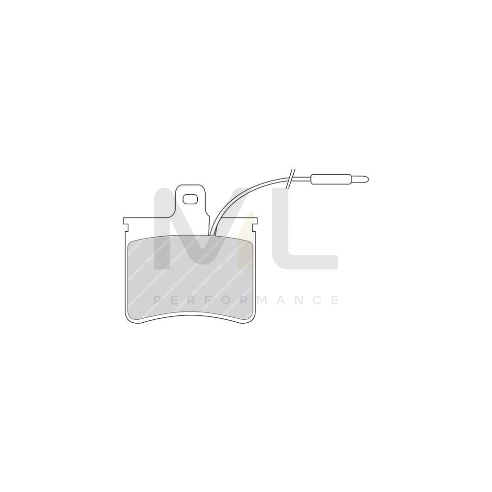 Ferodo Premier FDB272 Brake Pad Set Incl. Wear Warning Contact
