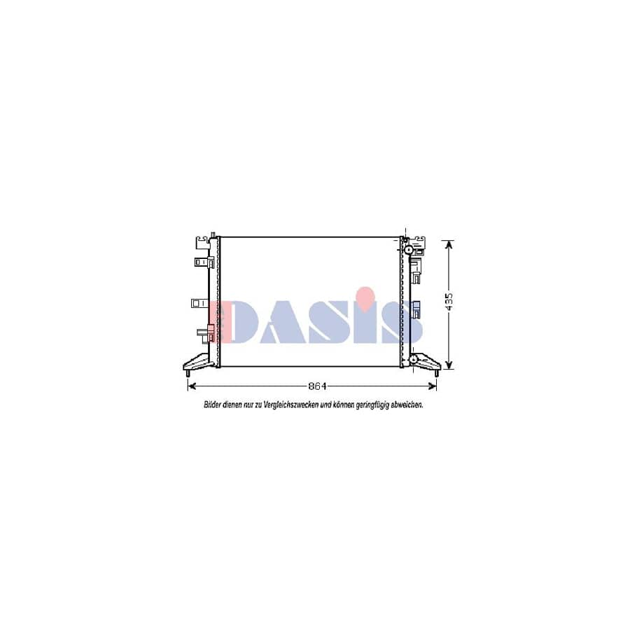 AKS Dasis 180068N Engine Radiator for Renault Laguna