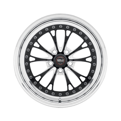Weld 94LB7100A80A Vitesse Wheel 17x10 5x4.5 ET64 BS8 Black Center - Polished Shell