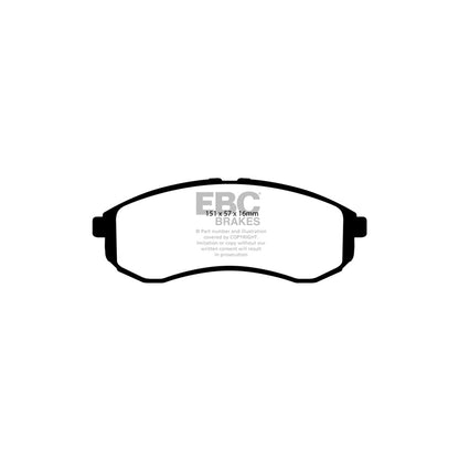 EBC PD01KF1050 Mitsubishi L 200 96-06 Greenstuff Front Brake Pad & Plain Disc Kit  2 | ML Performance UK Car Parts