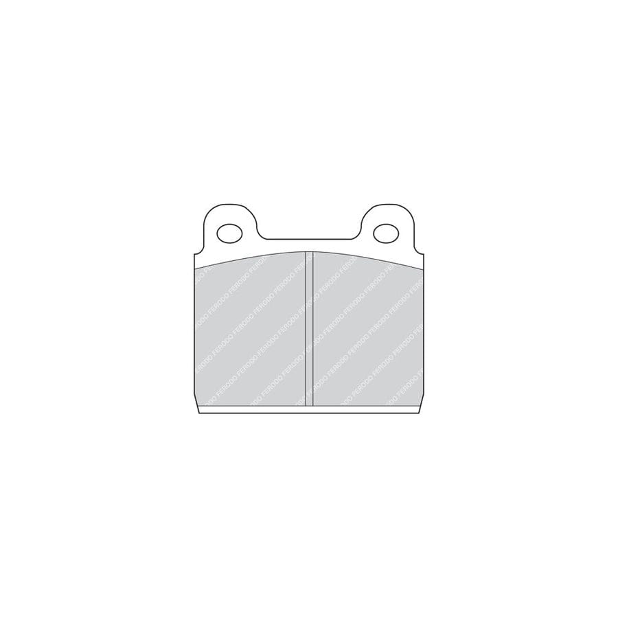 Ferodo FSL1132 Brake Pad Set for VW Transporter Not Prepared for Wear Indicator