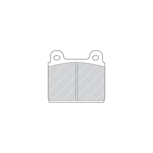 Ferodo FSL1132 Brake Pad Set for VW Transporter Not Prepared for Wear Indicator
