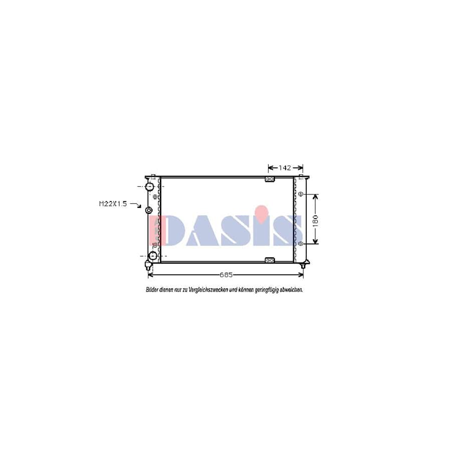 AKS Dasis 040015N Engine Radiator