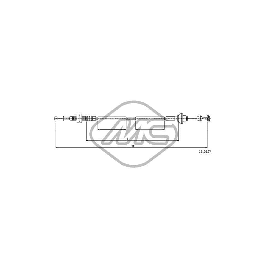 Metalcaucho 81909 Throttle Cable